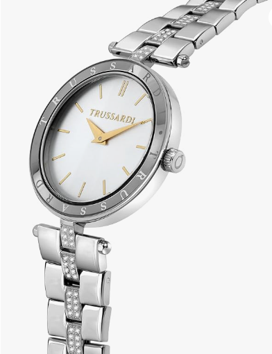 Orologio Trussardi Donna Solo Tempo Acciaio Argentato Cristalli _R2453145510
