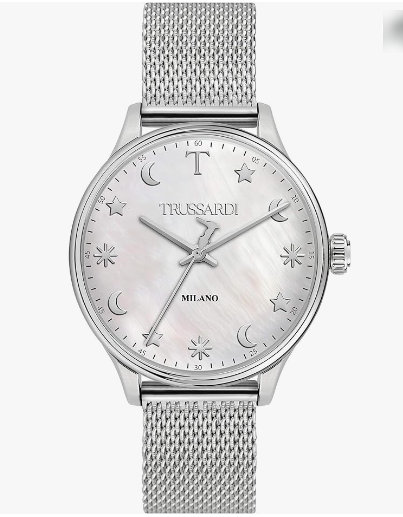 Trussardi Orologio Donna Acciaio Argentato Sole Luna _R2453130503