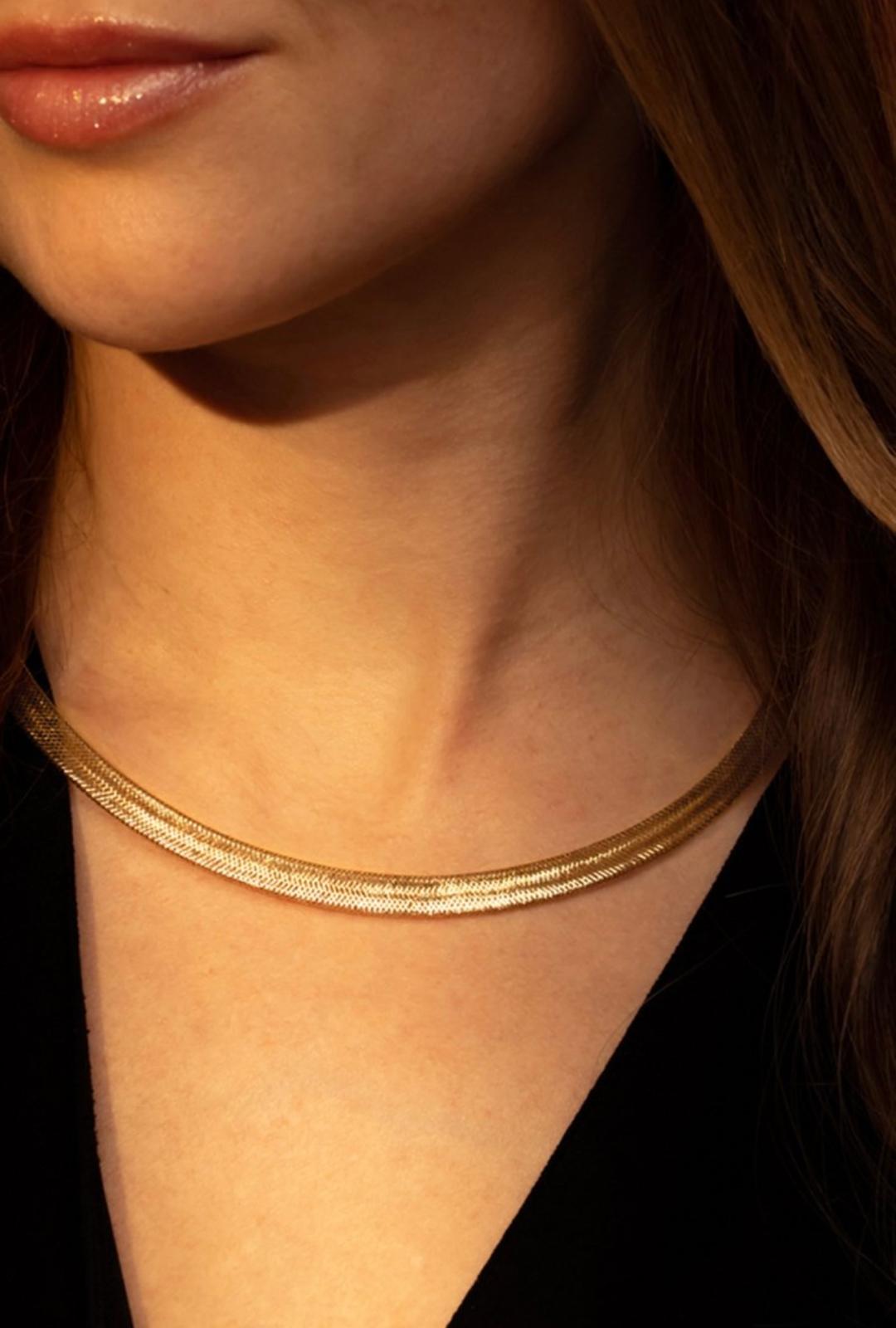 Collana Donna Oro Giallo Elasticizzato _CL034