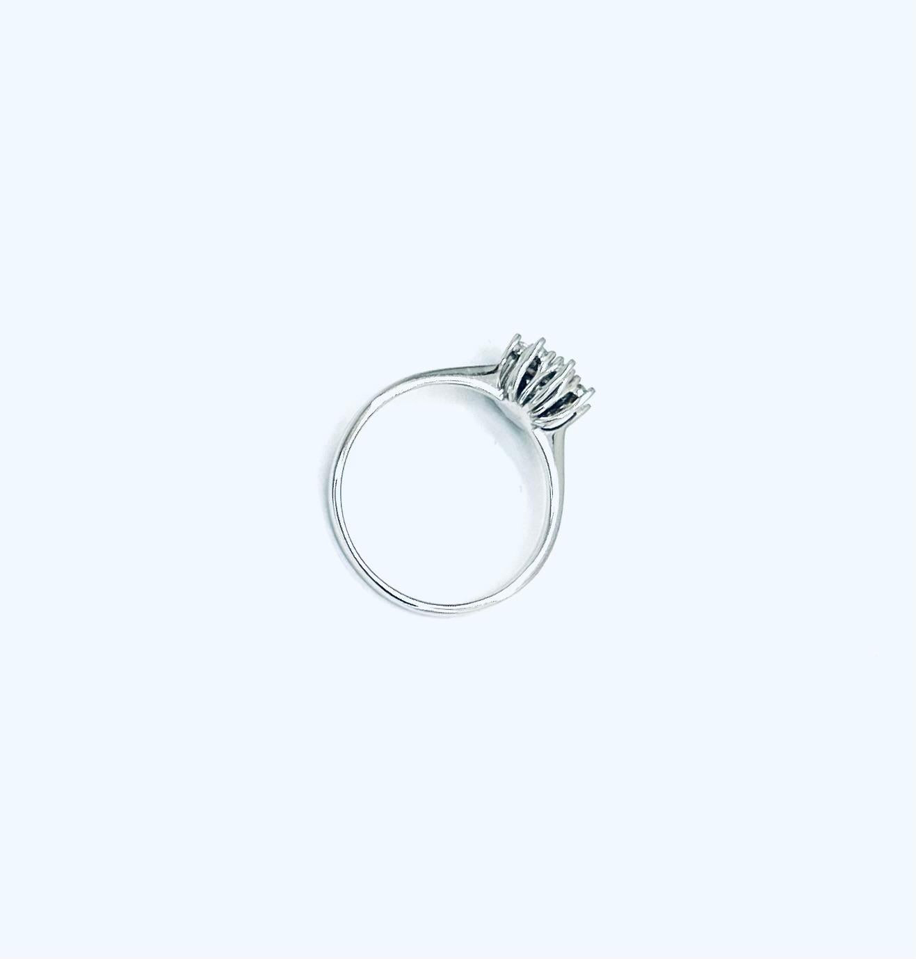 Anello Donna Oro Bianco 18 kt Solitario Zircone n.13 _AN013