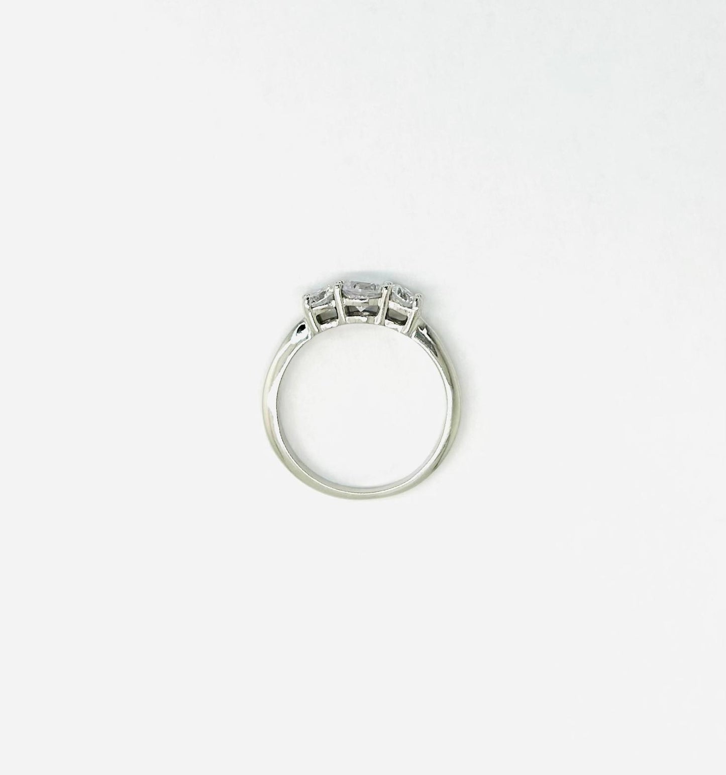 Anello Donna Oro Bianco 18 kt Trilogy Zirconi n.17 _AN017