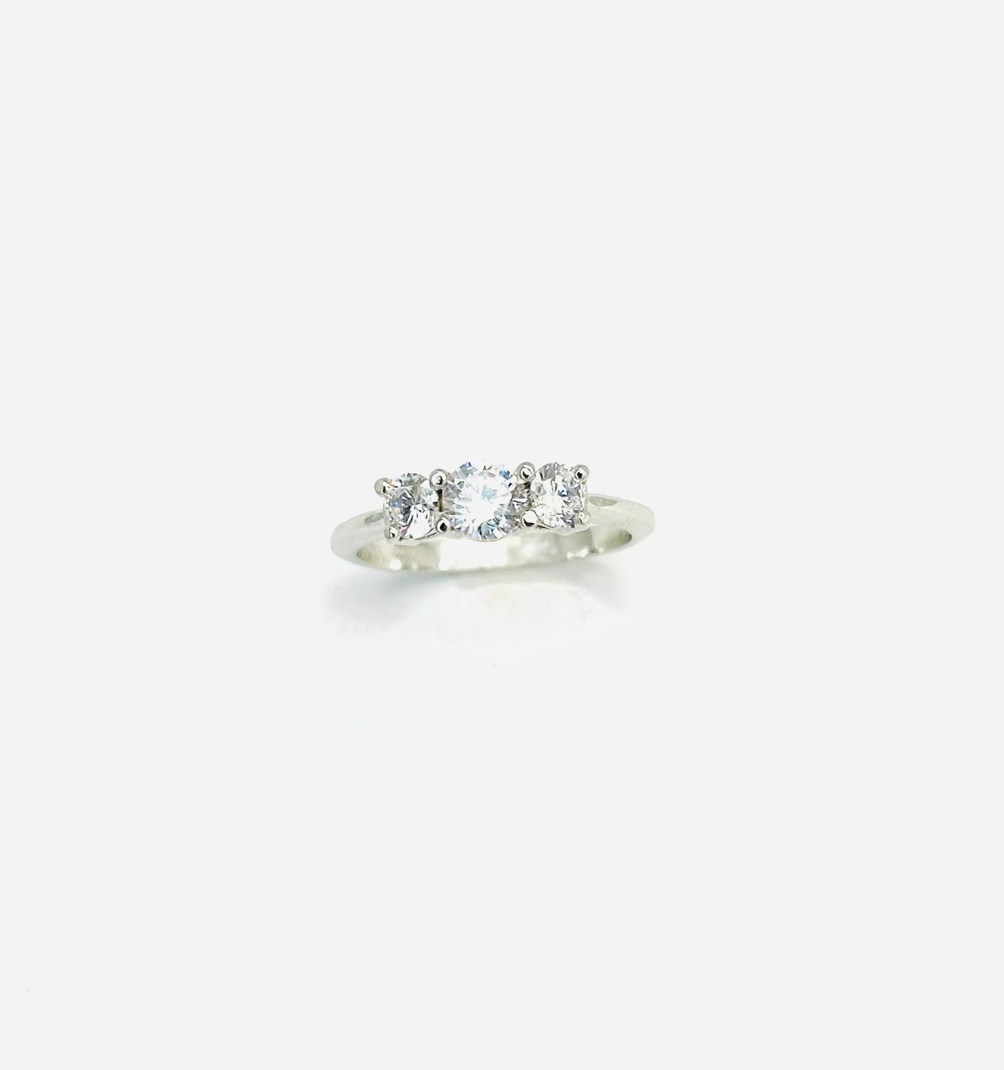Anello Donna Oro Bianco 18 kt Trilogy Zirconi n.17 _AN017
