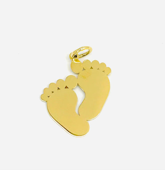 Ciondolo Oro Giallo 18 kt Piedini Da Incidere _CI001