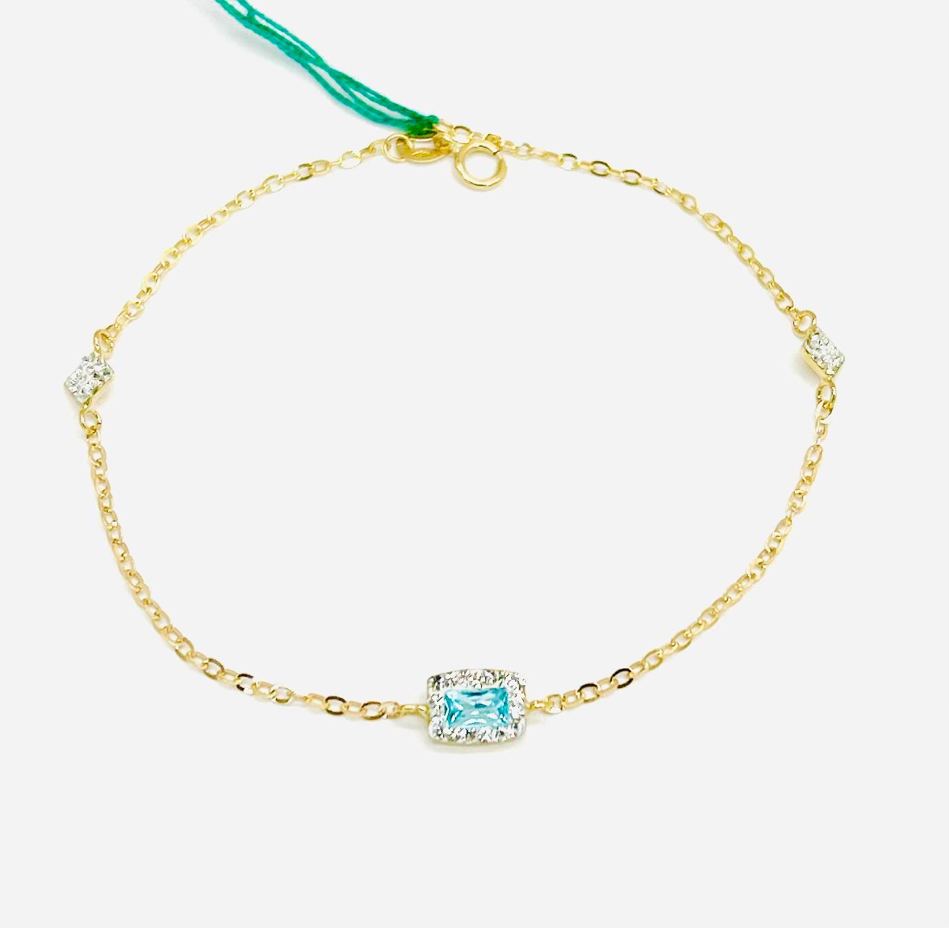 Bracciale Donna Oro Giallo 18 kt Zirconi _BR044