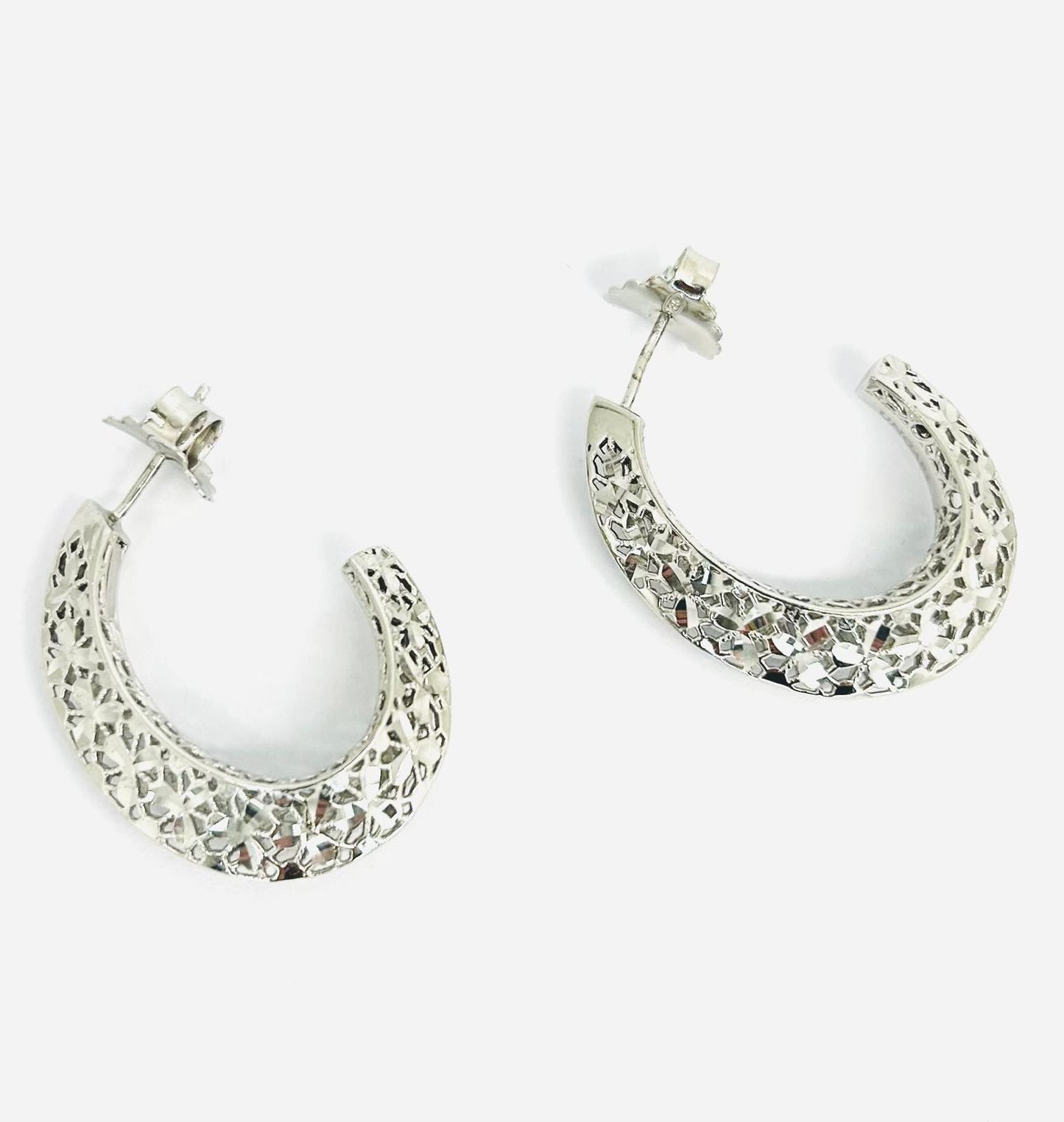 Orecchini Ungari Donna Argento Rodiato Cerchio Ovale _AGO002