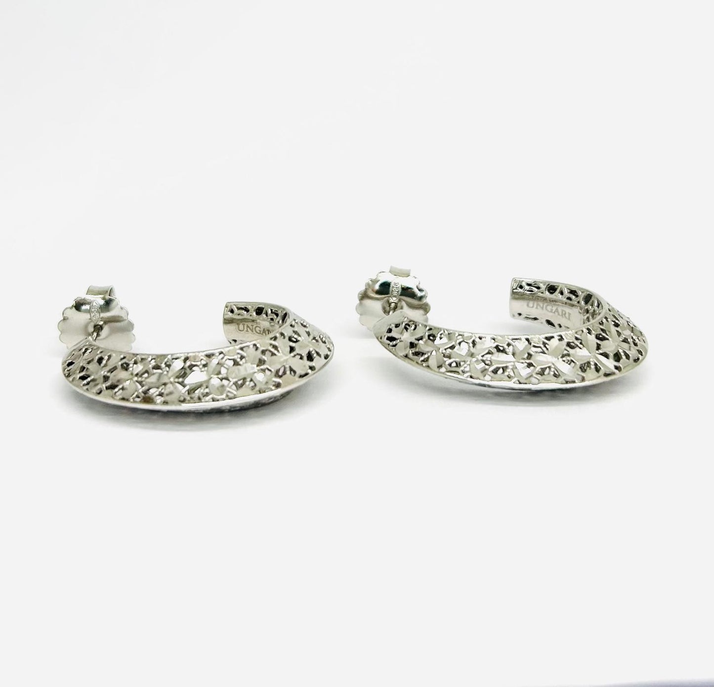 Orecchini Ungari Donna Argento Rodiato Cerchio Ovale _AGO002