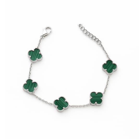 Bracciale placcato argento Sterling con charm