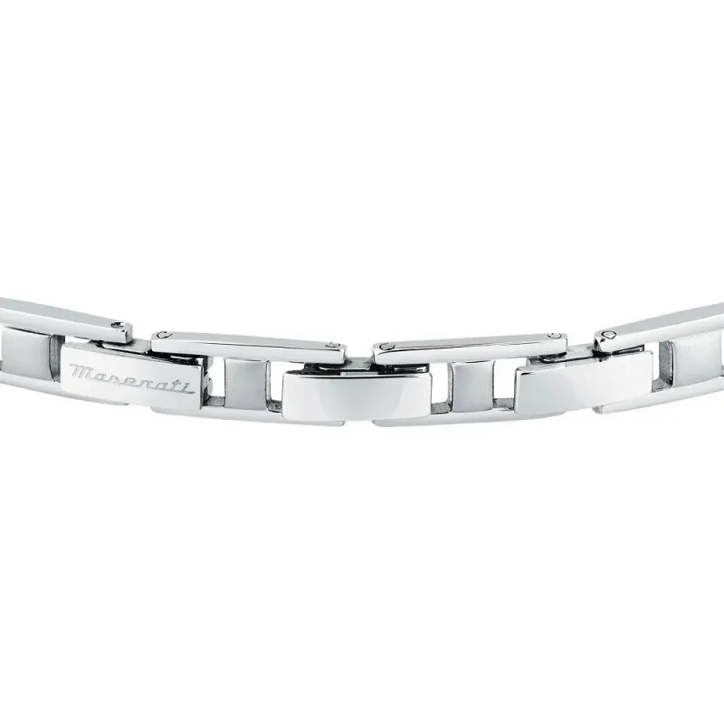 Bracciale Maserati Uomo Acciaio Zaffiri Blu PVD Ora Rosa _JM224AXO01