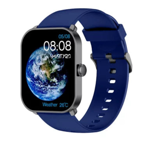Smarty 2.0 Unisex-Digital-Smartwatch mit schwarzem Silikonarmband _SW070A