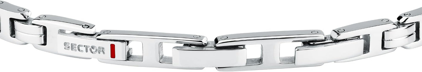 Sector No Limits Herrenarmband aus versilbertem Stahl mit blauen Kristallen _SAVK15