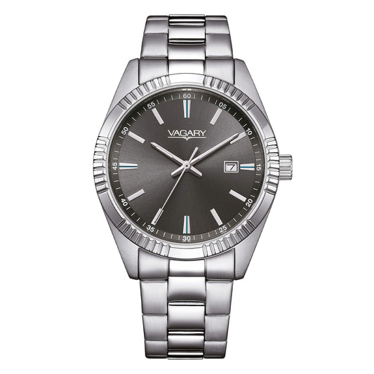 Orologio Vagary by Citizen Uomo Acciaio Timeless Quadrante Nero _IB9-115-63