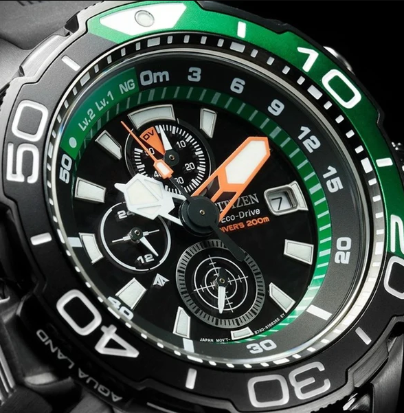 Citizen Promaster Aqualand Chrono 200M BJ2168-01E Tiefenmesseruhr