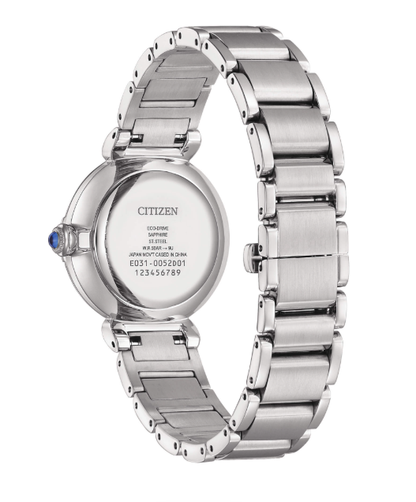 Citizen Damen-Armbanduhr Eco-Drive aus Stahl mit blauem Zifferblatt _EM1060-87N
