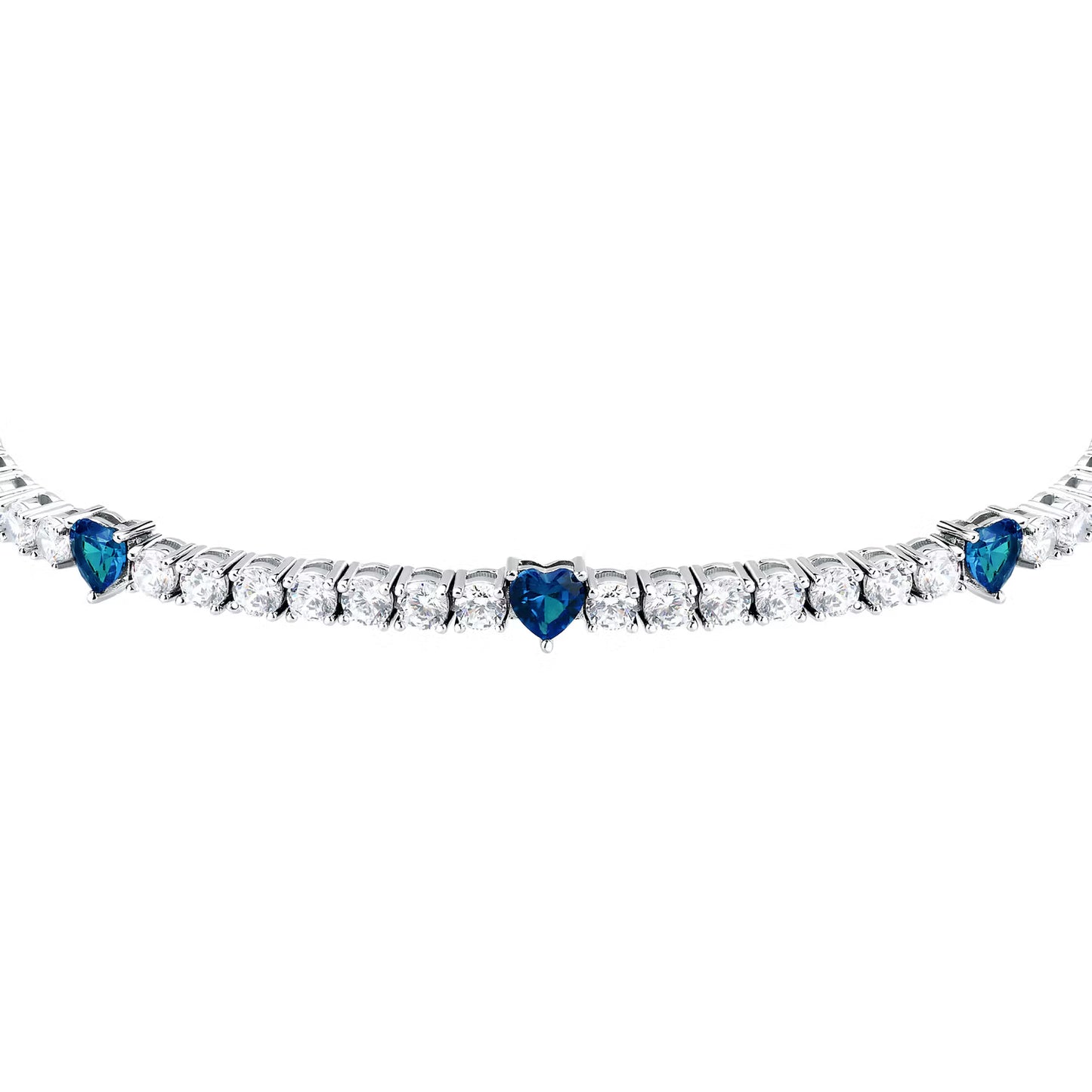 Morellato Damenarmband aus silbernem Stahl mit Kugeln und goldenem Schmetterlingsanhänger _SAUN35 