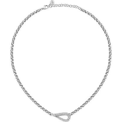 Morellato Damen-Halskette aus 925er Silber mit weißem Zirkon _SAIW64 