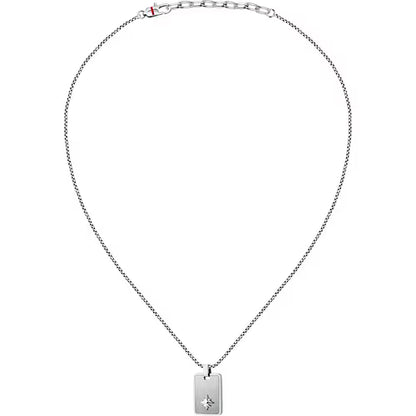 Collana Sector Uomo Acciaio Marine Placchetta _SAGJ35