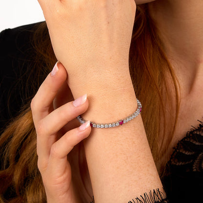 Morellato Damenarmband aus silbernem Stahl mit Kugeln und goldenem Schmetterlingsanhänger _SAUN35 