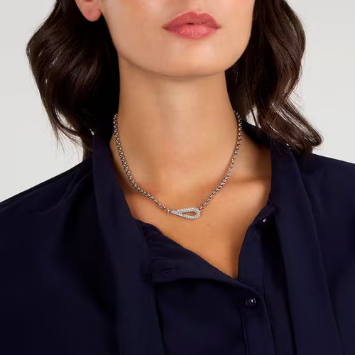 Morellato Damen-Halskette aus 925er Silber mit weißem Zirkon _SAIW64 