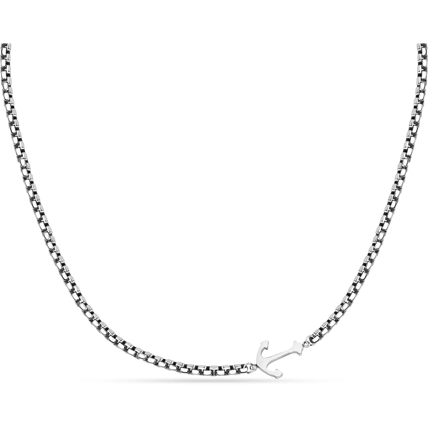 Collana Sector Uomo Acciaio Marine Silver Ancora _SAGJ30