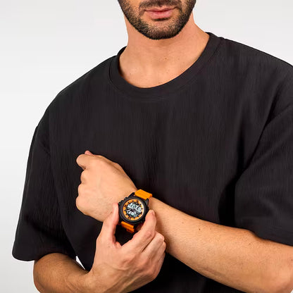Orologio Sector Ex 48 Uomo Analogico-Digitale Cinturino Plastica Arancione Nero_R3251302002