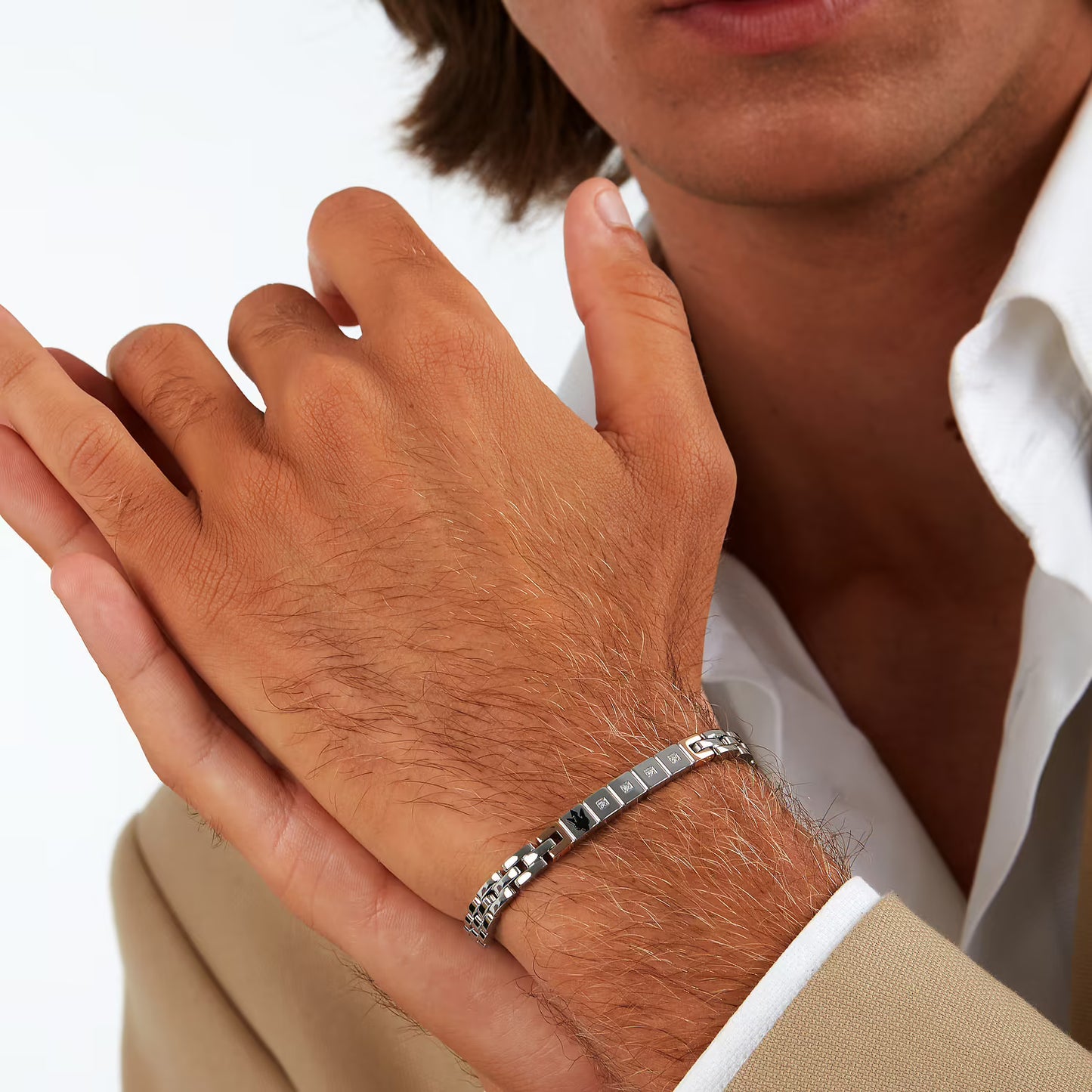 Brosway Damen-Armband aus silbernem Stahl mit Mama-Stern-Symbol, Chakra-Kollektion, BHKB161