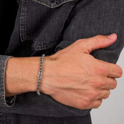 Bracciale Sector Uomo Acciaio Silver Marine Ancora _SAGJ41