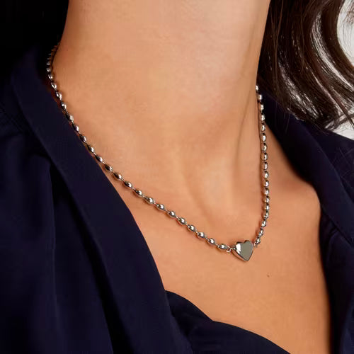 Morellato Damen-Halskette aus 925er Silber mit weißem Zirkon _SAIW64 