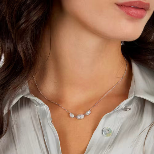 Morellato Damen-Halskette aus 925er Silber mit weißem Zirkon _SAIW64 