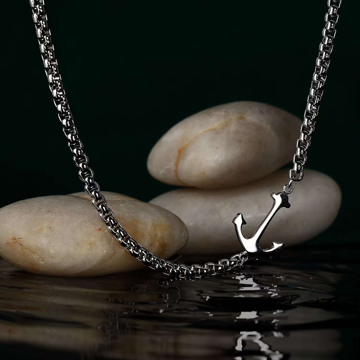 Collana Sector Uomo Acciaio Marine Silver Ancora _SAGJ30