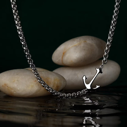 Collana Sector Uomo Acciaio Marine Silver Ancora _SAGJ30