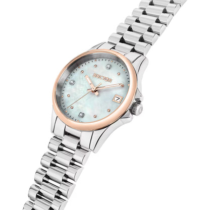 Orologio Sector Donna Acciaio Silver Quadr. Madreperla _R3253161540