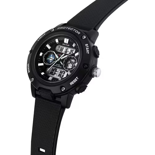 Orologio Sector Ex 45 Uomo Analogico-Digitale Cinturino Pu Nero _R3251293001
