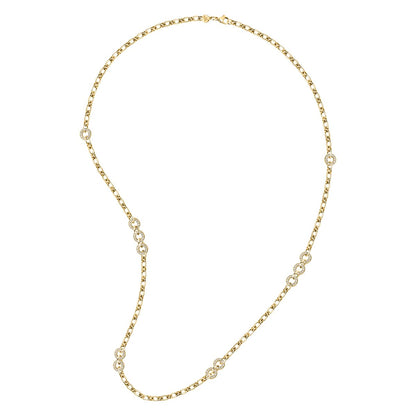 Collana Morellato Collezione Bagliori Donna Acciaio Cristalli Oro SAVO02