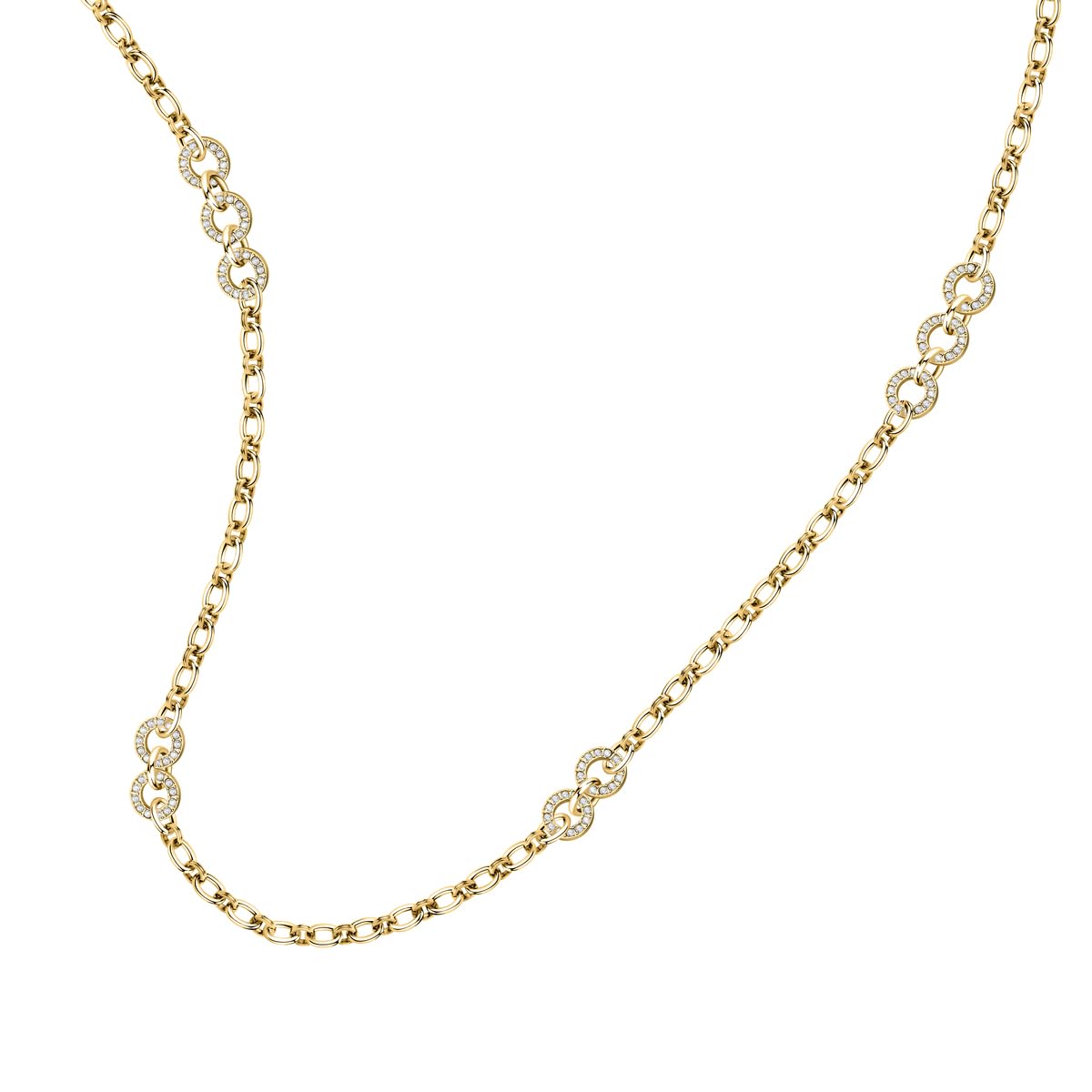 Collana Morellato Collezione Bagliori Donna Acciaio Cristalli Oro SAVO02