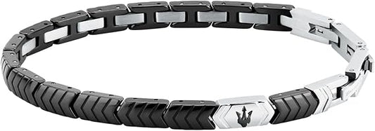 Bracciale Maserati Uomo Acciaio Ceramica Nera _JM226ATZ86