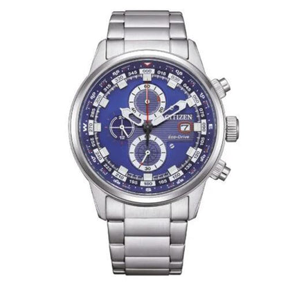 Orologio Citizen Uomo Acciaio Cronografo Eco Drive Blu _CA0860-80L