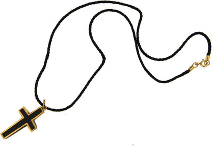 Collana Morellato Uomo/Donna Pendaglio Croce Nero Oro HBP02