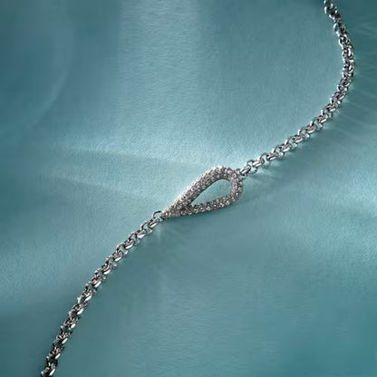 Morellato Damenarmband aus silbernem Stahl mit Kugeln und goldenem Schmetterlingsanhänger _SAUN35 