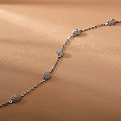Morellato Damenarmband aus silbernem Stahl mit Kugeln und goldenem Schmetterlingsanhänger _SAUN35 