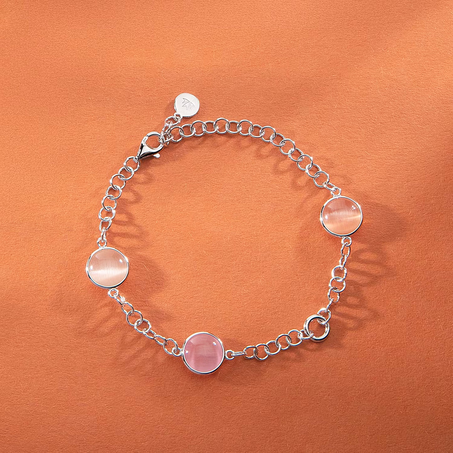 Morellato Damenarmband aus silbernem Stahl mit Kugeln und goldenem Schmetterlingsanhänger _SAUN35 