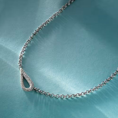Morellato Damen-Halskette aus 925er Silber mit weißem Zirkon _SAIW64 