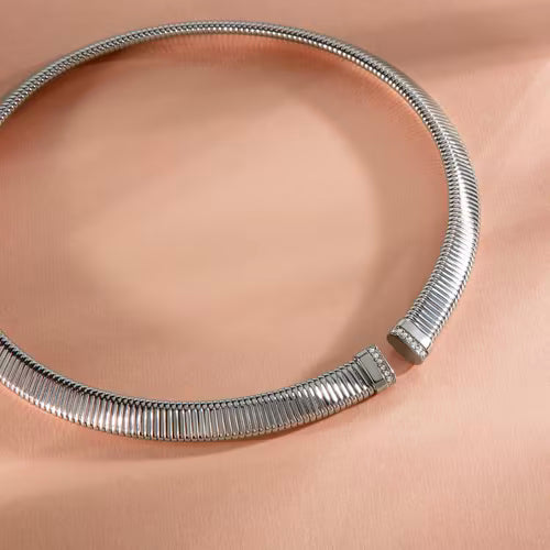 Morellato Damen-Halskette aus 925er Silber mit weißem Zirkon _SAIW64 