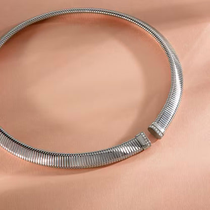 Morellato Damen-Halskette aus 925er Silber mit weißem Zirkon _SAIW64 