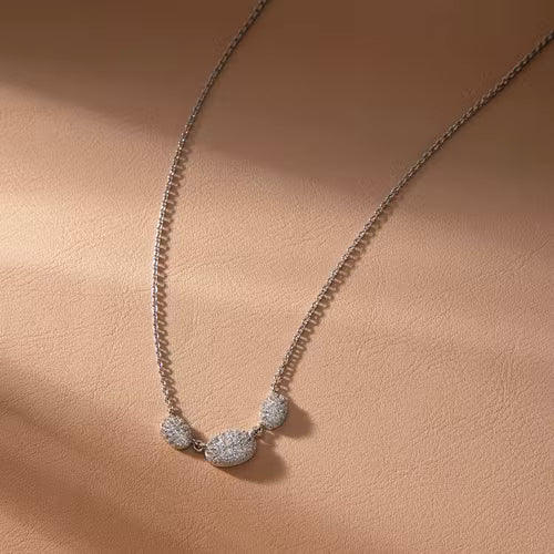 Morellato Damen-Halskette aus 925er Silber mit weißem Zirkon _SAIW64 