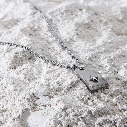Collana Sector Uomo Acciaio Marine Placchetta _SAGJ35