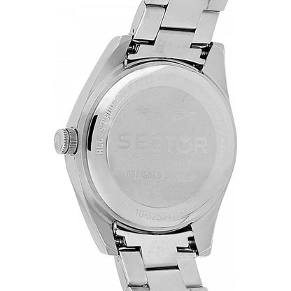 Orologio Uomo Sector 240 Acciaio Argentato Quadrante Nero Elementi Blu _R3253476001