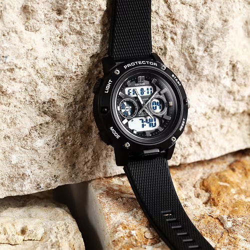 Orologio Sector Ex 45 Uomo Analogico-Digitale Cinturino Pu Nero _R3251293001