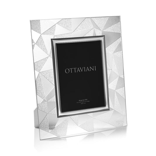 Ottaviani Portafoto Argento 999 cristallo "diamante" _6010C