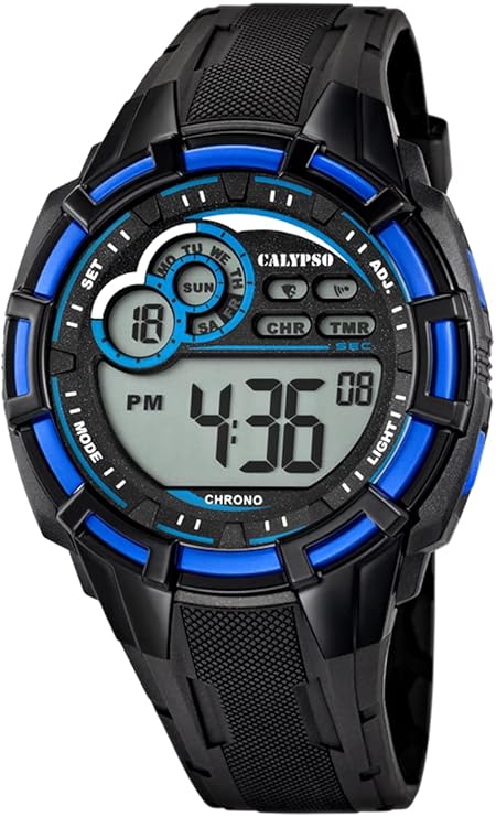 Orologio CALYPSO Uomo Digitale Gomma Nero Blu _K5625-2