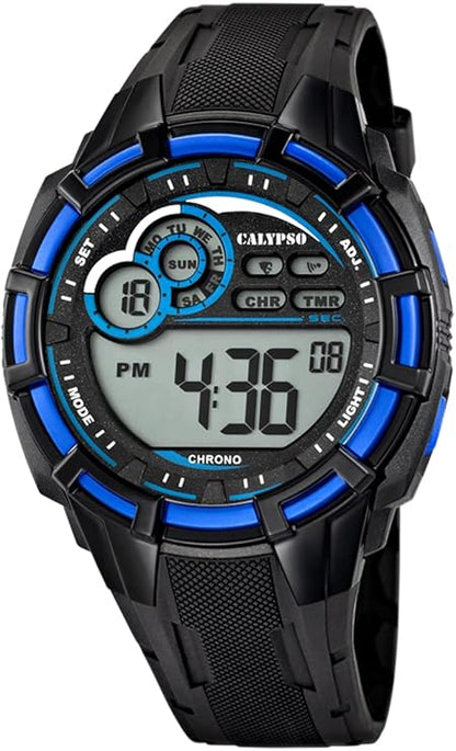 Orologio CALYPSO Uomo Digitale Gomma Nero Blu _K5625-2